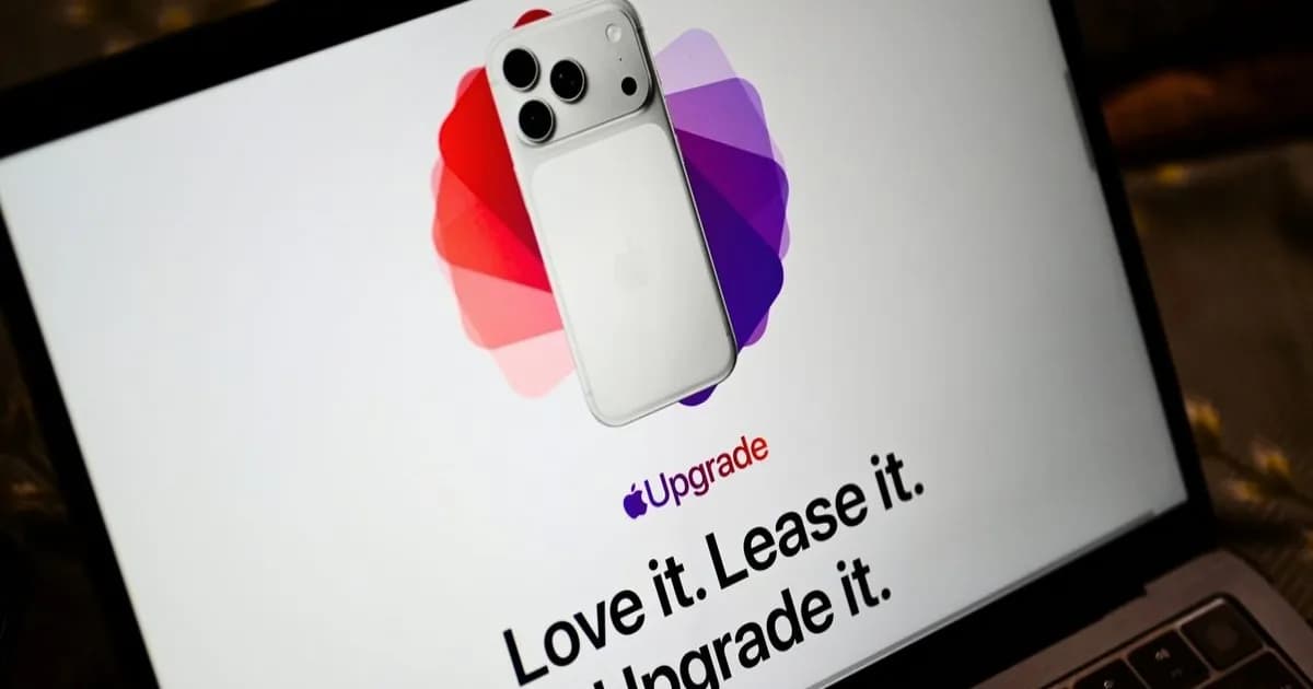 Tampilan website Apple Upgrade di MacBook Neo