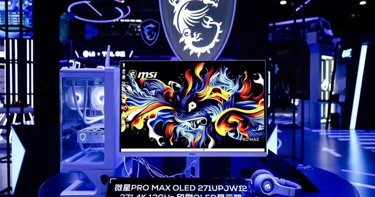 MSI Pro Max OLED 271UPJW12 monitor 4K 120Hz dengan panel OLED cetak inkjet dari TCL CSOT