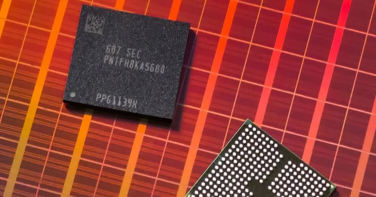 Ilustrasi teknologi memori Samsung zHBM dan BV-NAND untuk AI