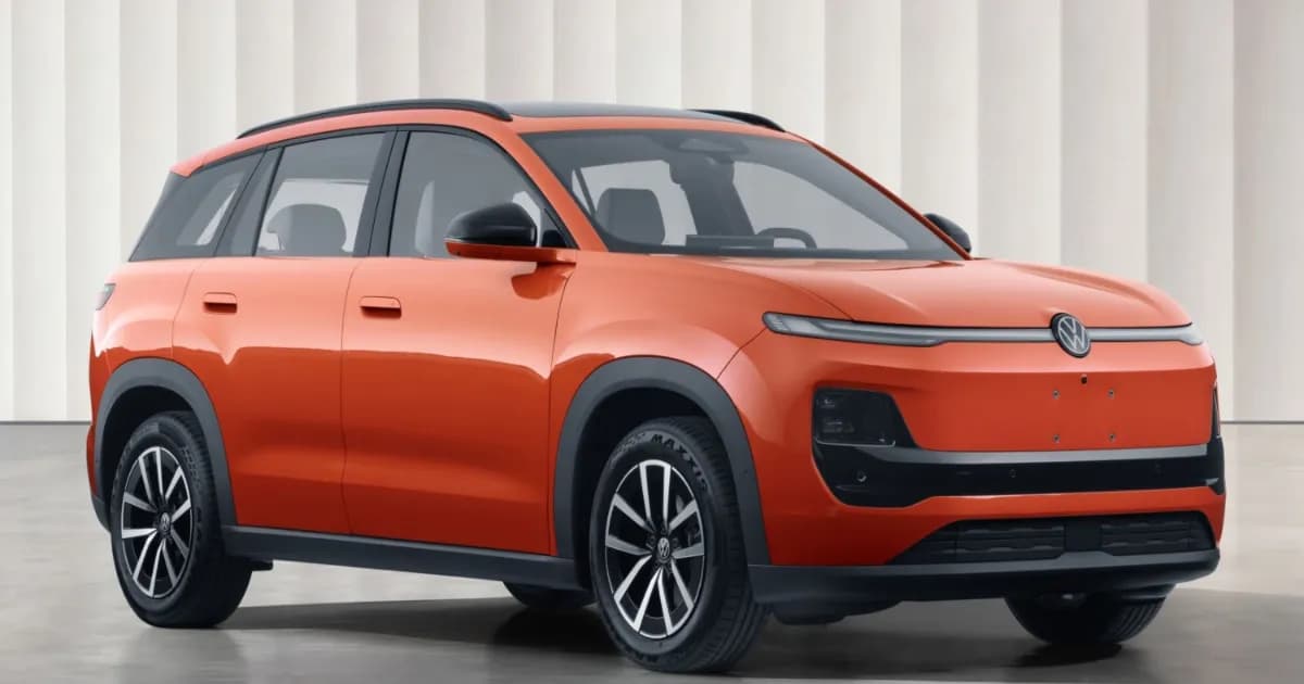 ID. Era 5X tampak depan dengan lampu DRL kontinu dan logo Volkswagen