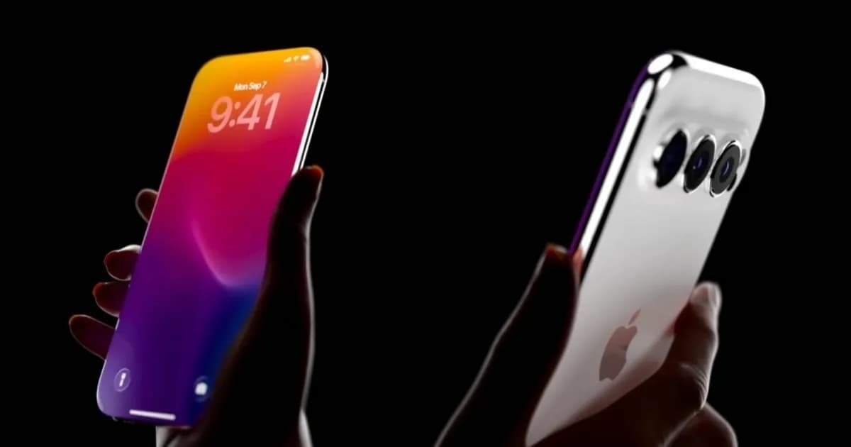 Render iPhone 20 dengan desain all-glass dan layar melengkung
