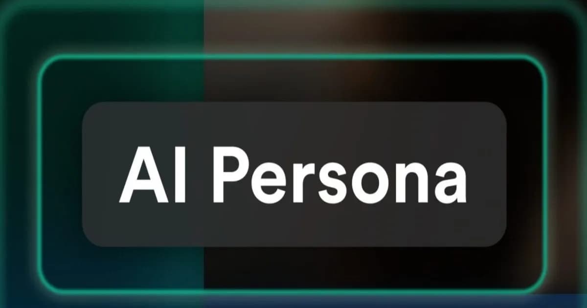 Tampilan badge AI Persona pada profil artis di aplikasi Spotify