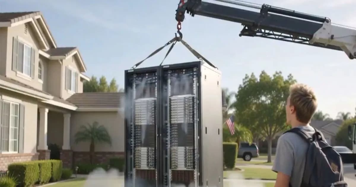Dell AI server rack yang diiklankan dalam kampanye terbaru Michael Dell