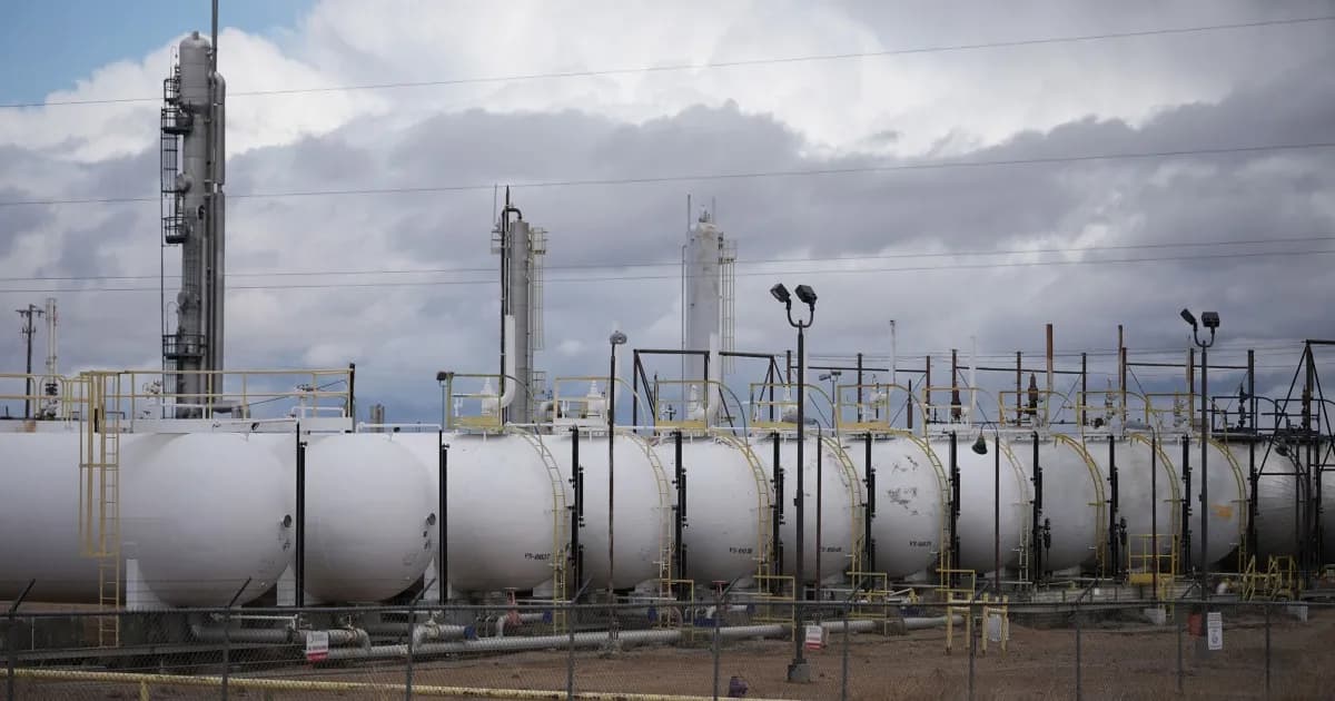 Ilustrasi pembangkit listrik gas alam untuk data center di Amerika Serikat