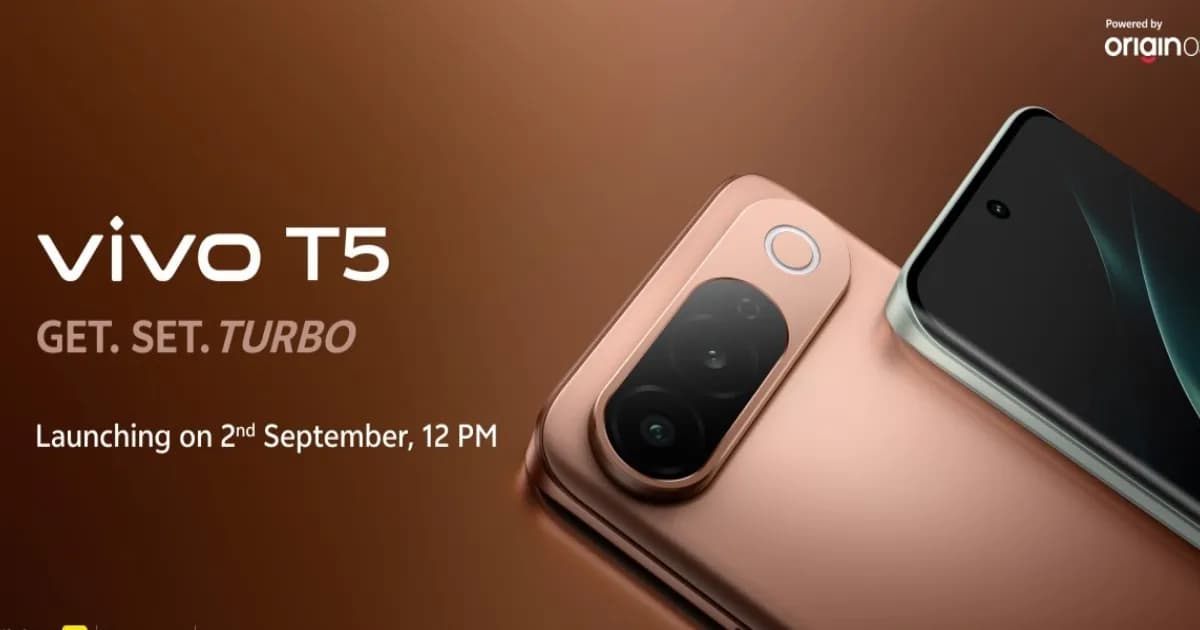 vivo T5 5G dengan spesifikasi kunci dan tanggal peluncuran 2 September