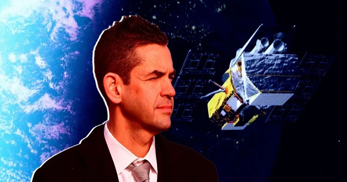 Ilustrasi foto Administrator NASA Jared Isaacman di depan Observatorium Swift