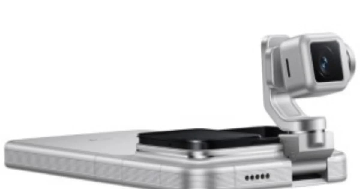 Ilustrasi Honor Robot Phone dengan sistem gimbal kamera yang menjadi fitur utama