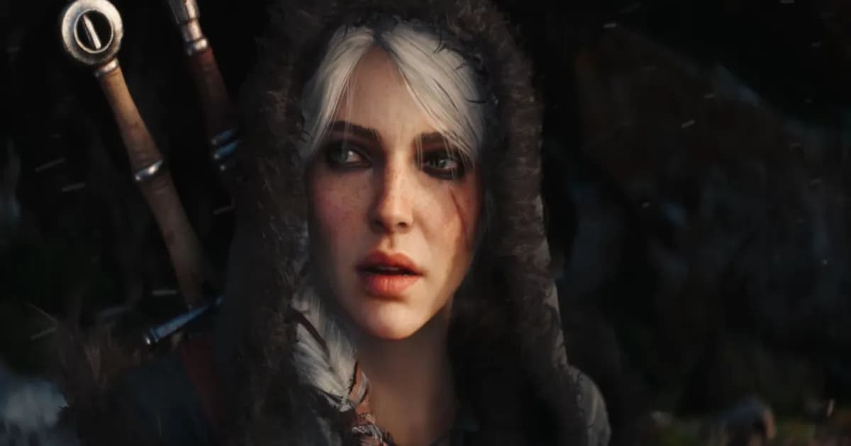 The Witcher 4 Ciri dengan pedang di dunia terbuka yang gelap