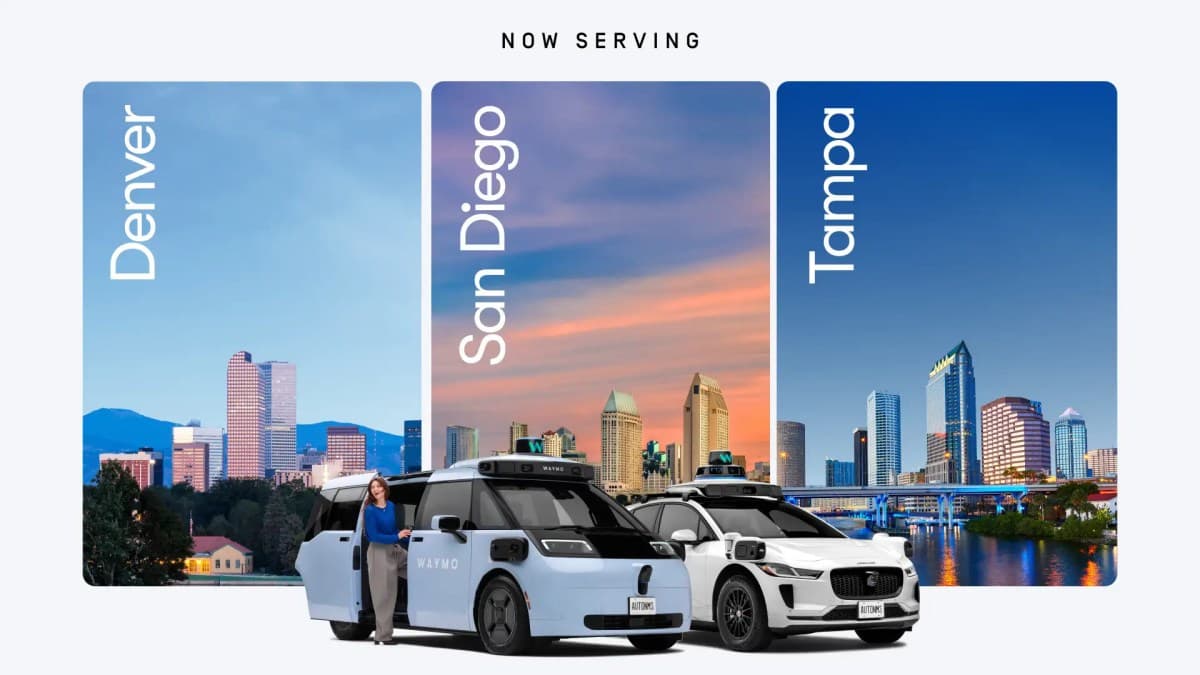 Waymo Ekspansi ke Denver, San Diego, dan Tampa, Total 14 Kota di AS