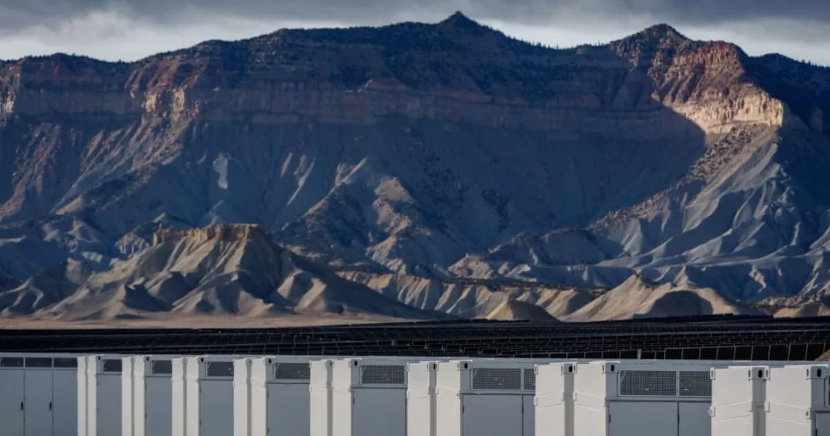 Utah largest solar battery storage