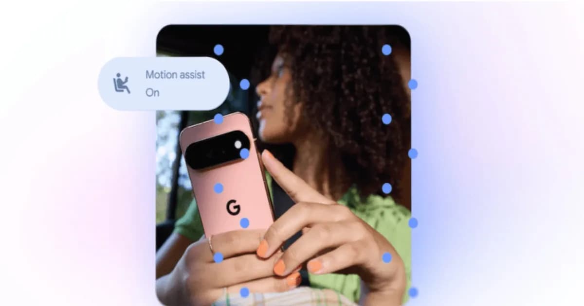 Ilustrasi fitur Motion Assist di Android yang membantu mengurangi mual saat berkendara