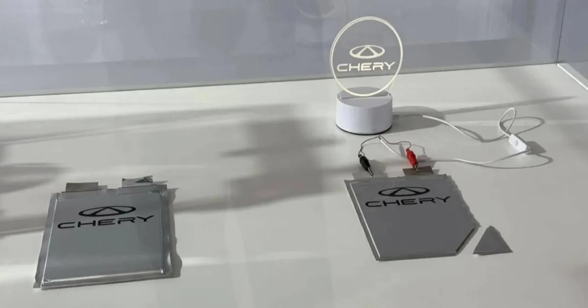Sel baterai solid-state Chery yang akan diuji jalan pada 2027