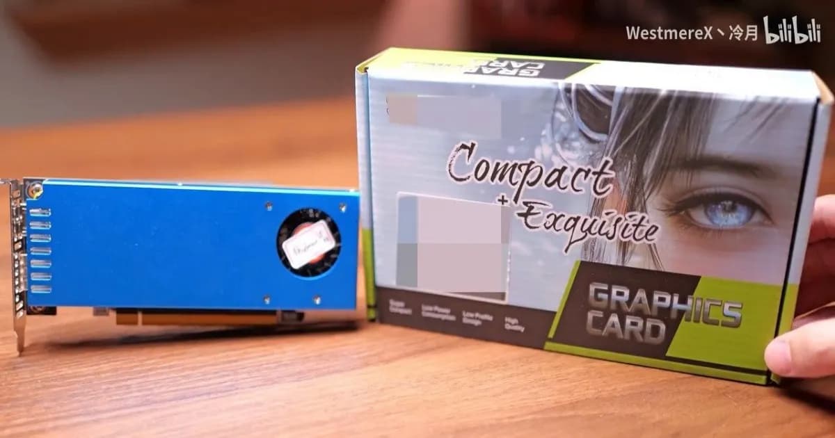Kartu grafis RTX 3060 75W tanpa konektor daya dengan desain blower single-slot