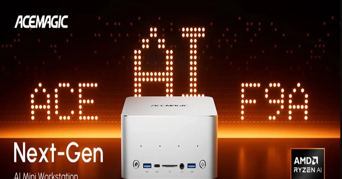 Mini PC Ryzen AI Max+ PRO 495 dari Acemagic F9A dengan kapasitas memori hingga 192GB