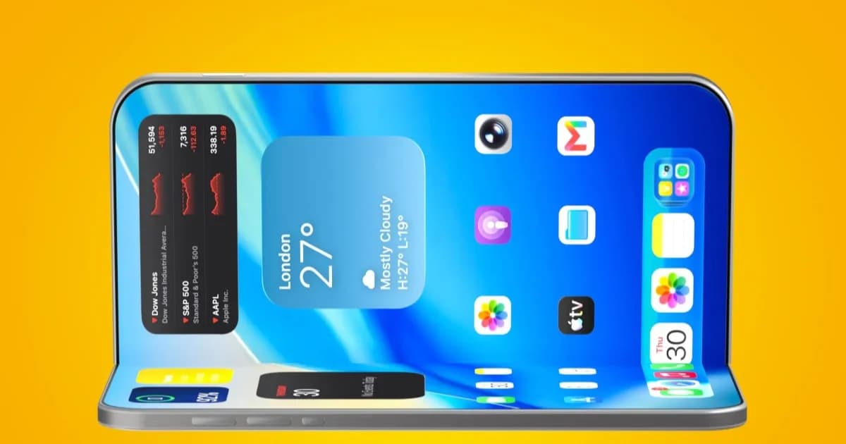 Konsep desain iPhone Ultra, ponsel lipat pertama Apple dengan layar besar dan engsel presisi
