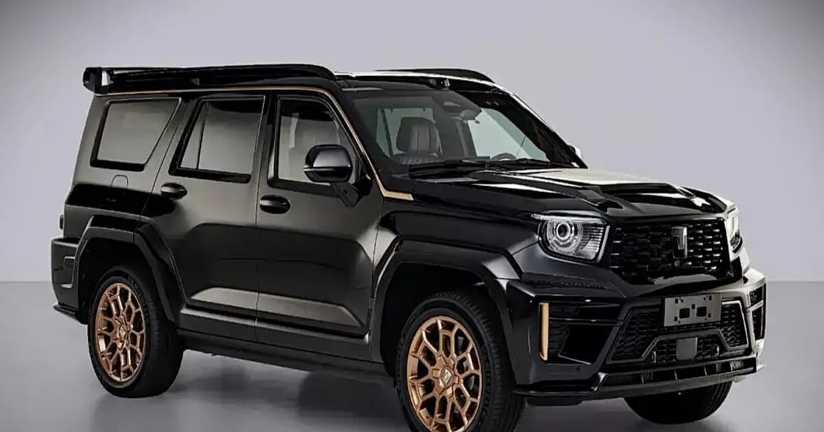 Tank 700 Long-Wheelbase Edition 6 kursi dengan bodi 5,4 meter terlihat dari samping