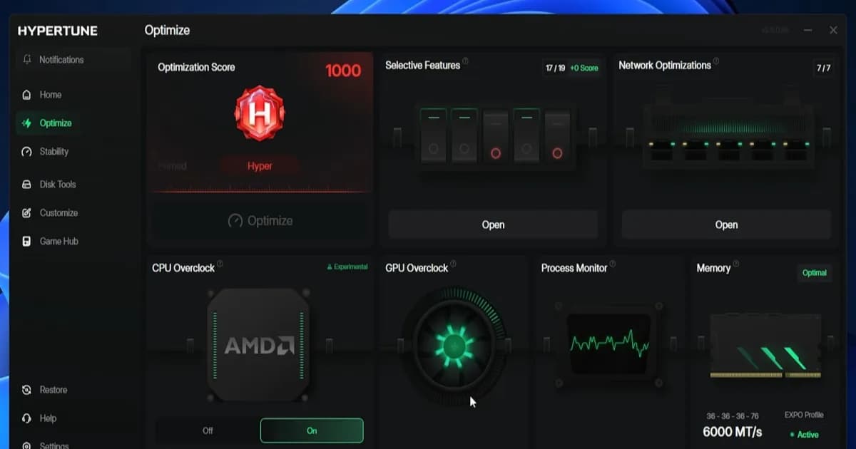 Hypertune aplikasi overclocking otomatis berbasis Intel XTU SDK