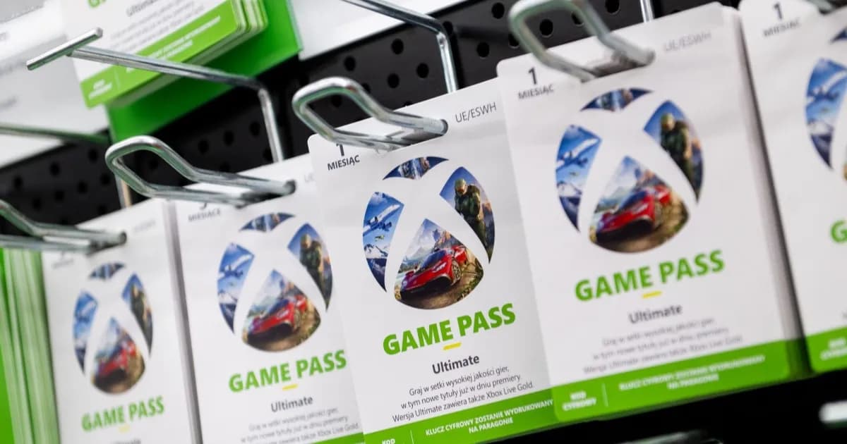 Ilustrasi layanan Xbox Game Pass dengan logo dan kontroler Xbox