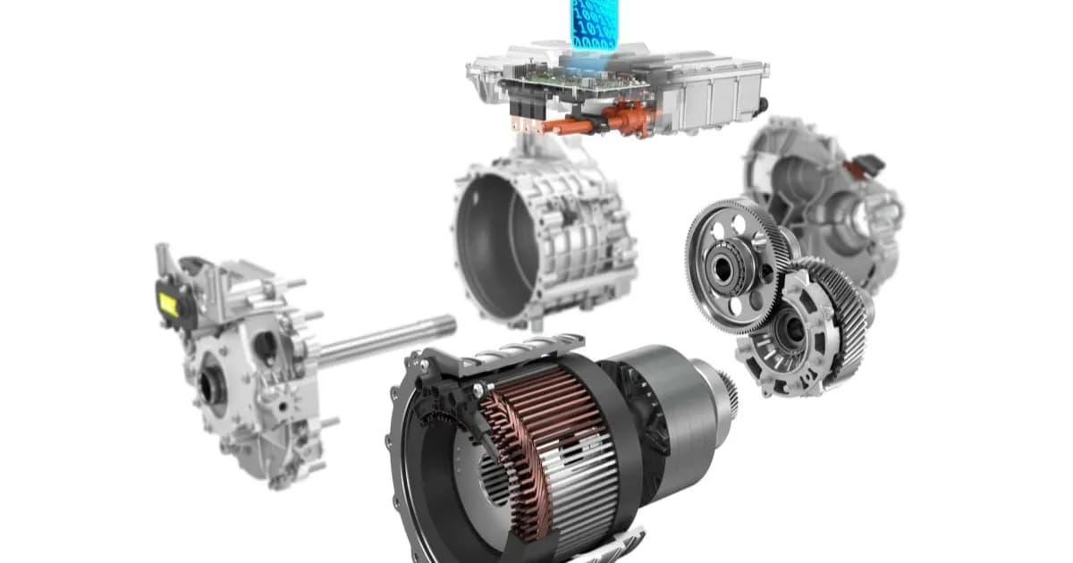 Deretan kit reparasi electric axle ZF untuk motor listrik EV dan hybrid