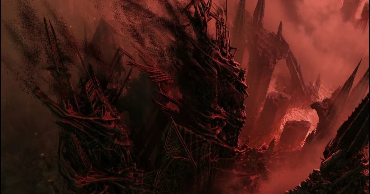 Dunia Sanctuary yang hancur dan dikuasai neraka dalam game Diablo 5