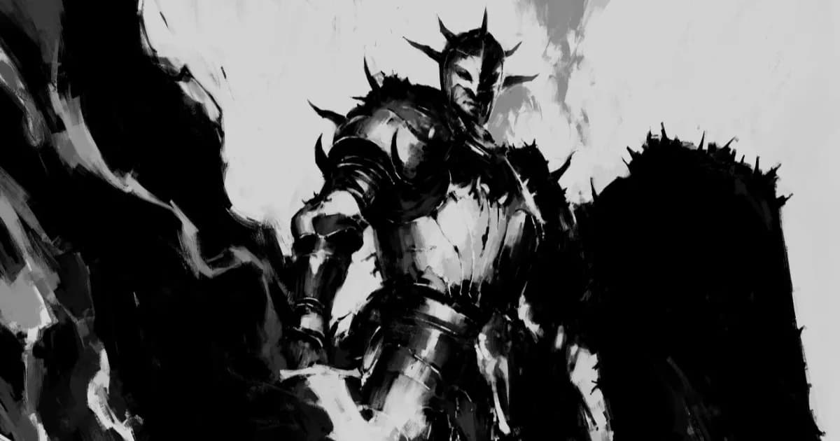 Key art Diablo 5 menampilkan Plague Knight, kelas baru bertema penyakit dan armor berat