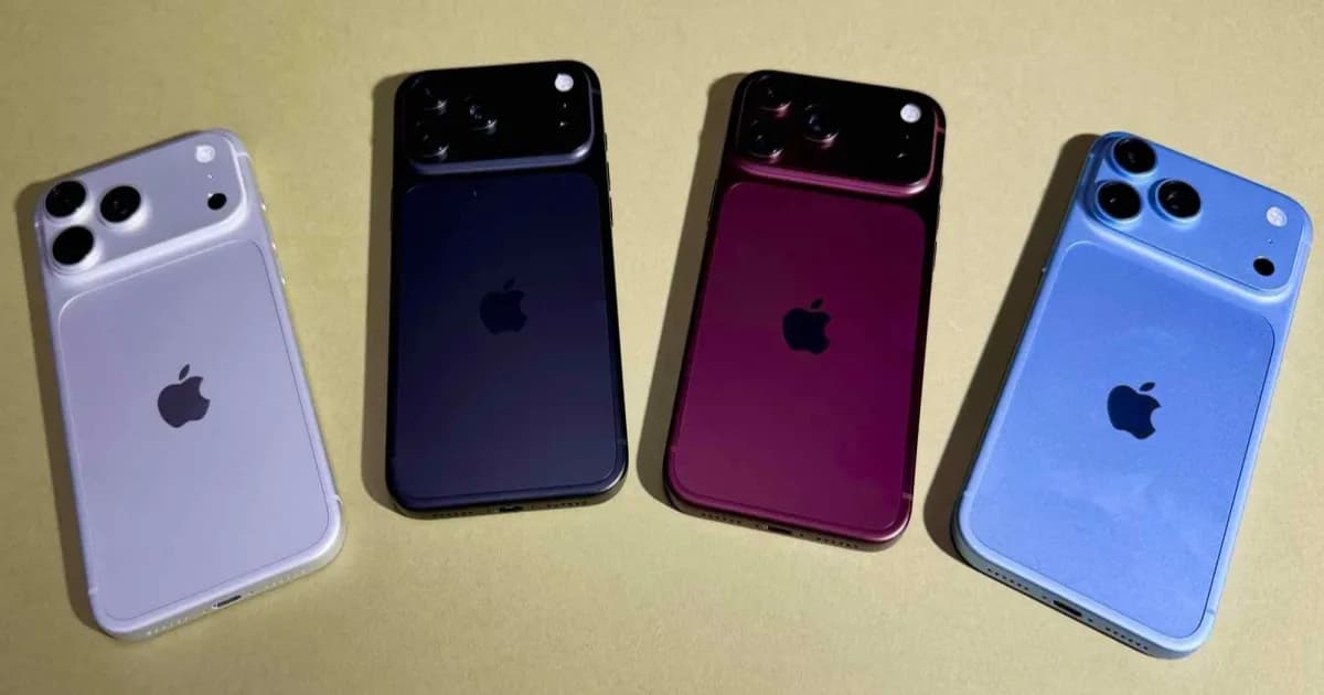 iPhone 18 Pro Max dan iPhone 18 Pro dalam genggaman