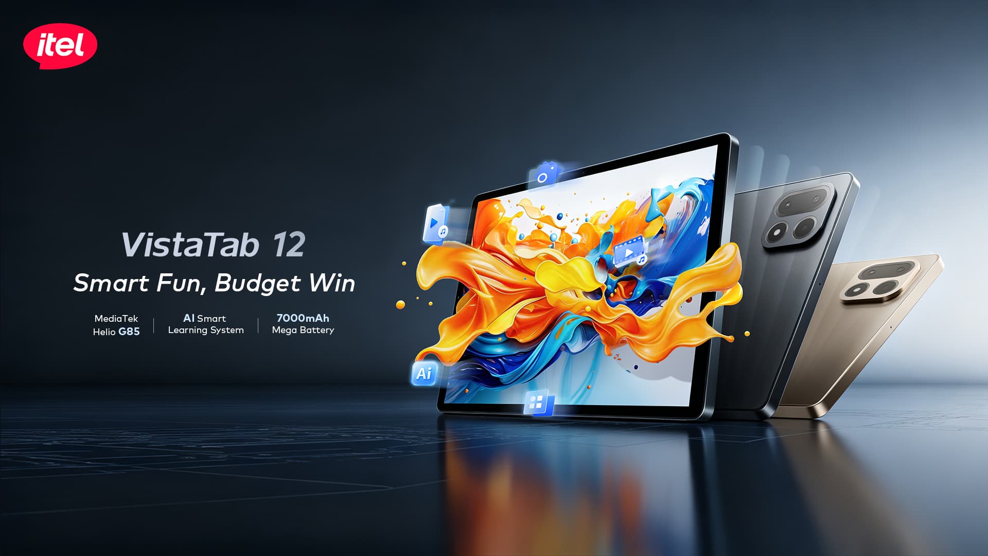 itel VistaTab 12 Resmi Rilis, Tablet Rp2 Jutaan Bonus Keyboard dan Pen