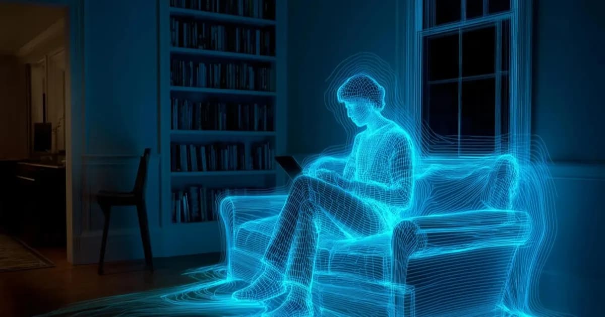 Ilustrasi sistem AI WiFireNet mendeteksi pistol tersembunyi menggunakan sinyal Wi-Fi