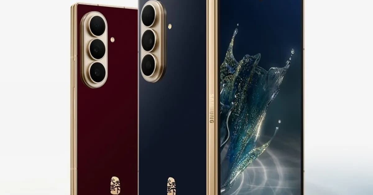 Samsung W27 smartphone lipat mewah dengan aksen emas resmi meluncur di China
