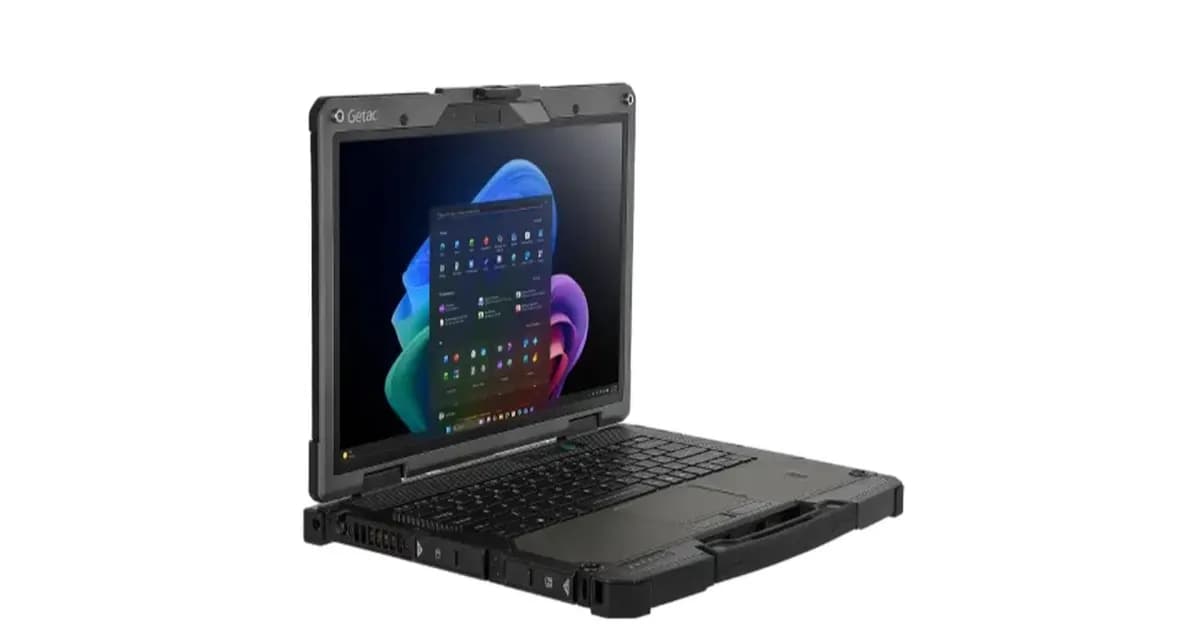 Notebook rugged Getac B360X dengan layar 14 inci dan bodi tahan banting