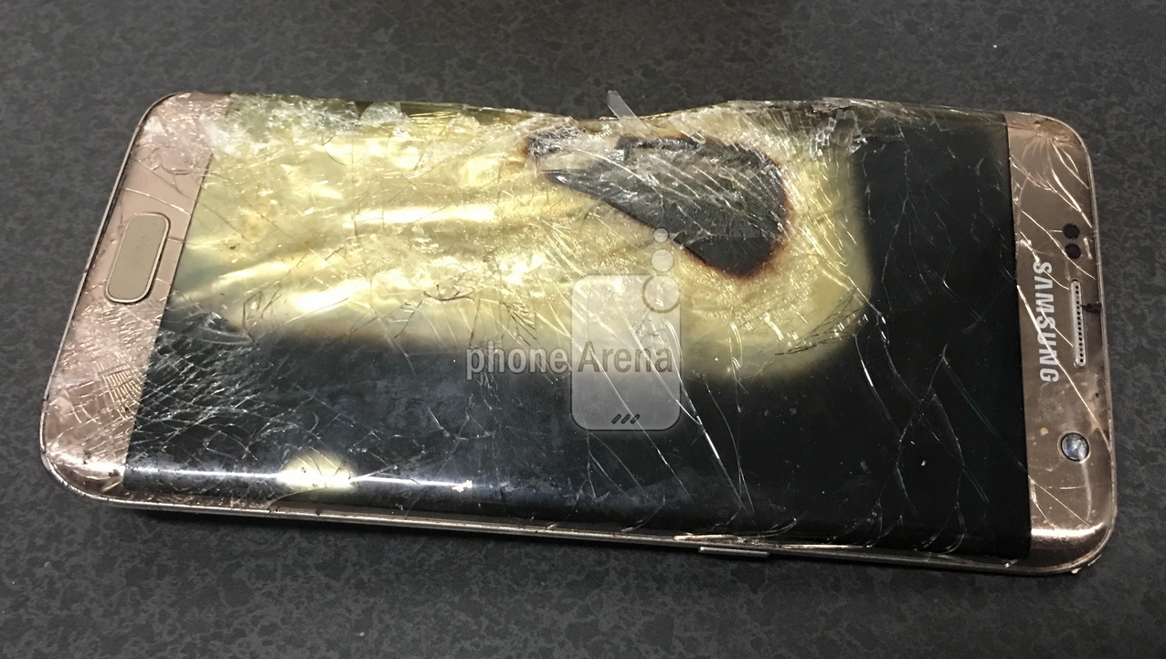 Lagi, Samsung Galaxy S7 Edge Meledak Saat ‘Diberi Makan’