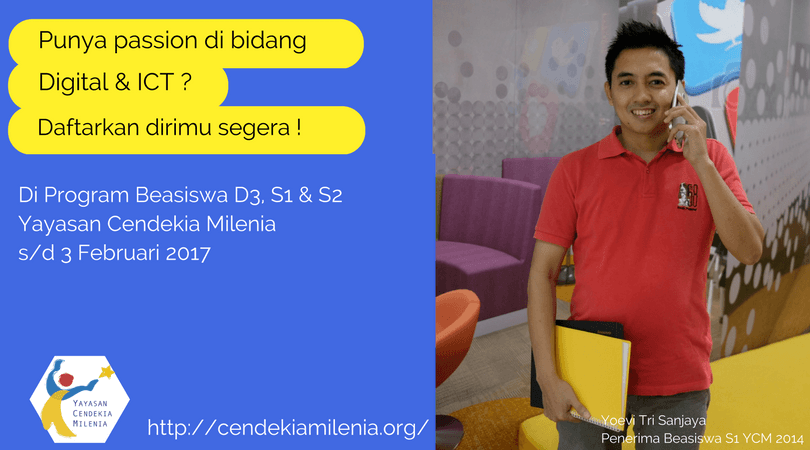 Yayasan Cendekia Milenia Siapkan Beasiswa untuk Generasi Digital