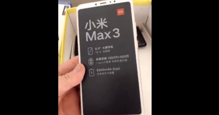 Xiaomi Mi max 3