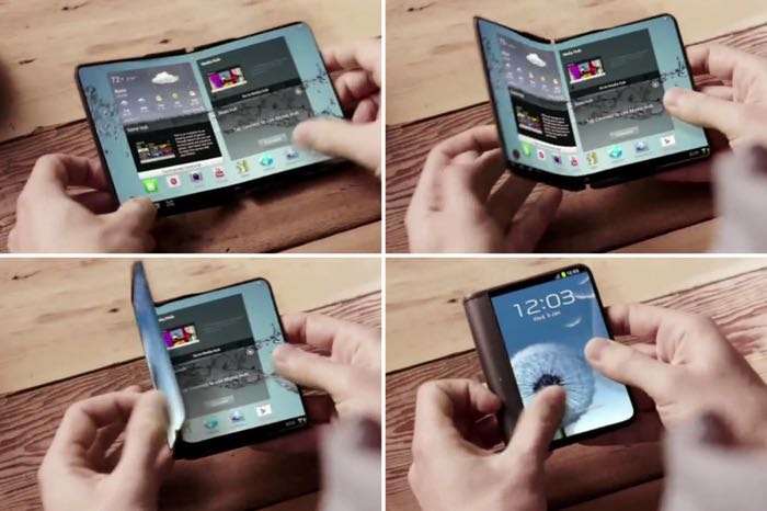 Layar Galaxy X Tidak Sepenuhnya Bisa Dilipat?