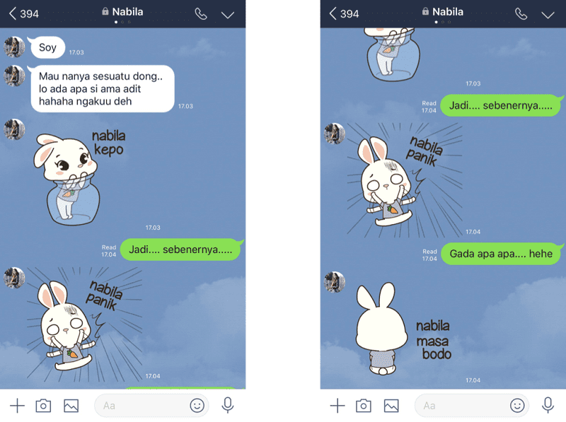 Keren! Ada Stiker Nama-nama Populer di LINE