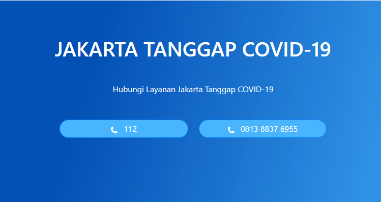 situs pantau corona Jakarta