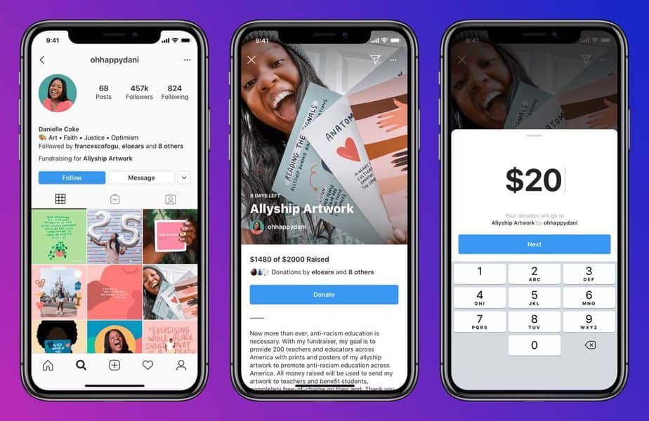 Instagram Uji Coba Fitur Penggalangan Dana