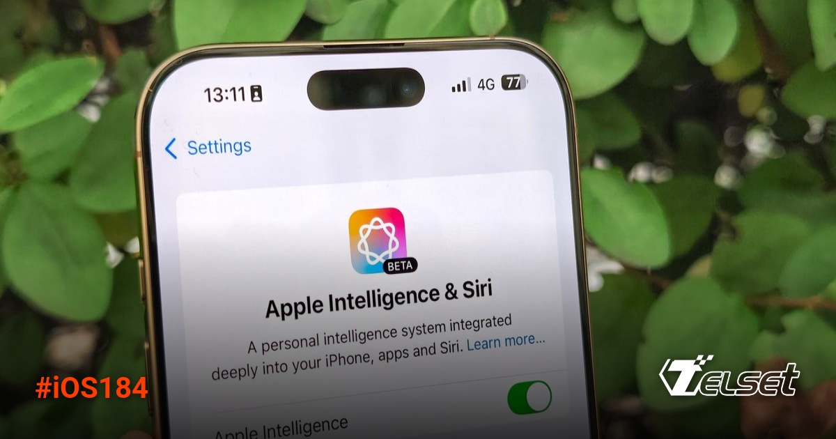 Tampilan antarmuka iOS 18.4 dengan fitur Apple Intelligence