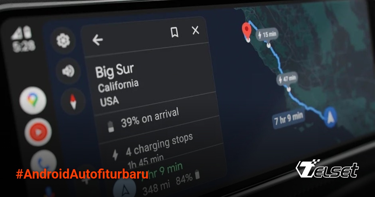 Logo Android Auto dengan tampilan antarmuka terbaru
