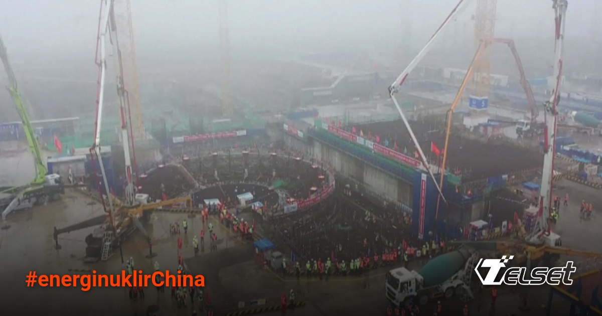 Pembangunan PLTN Sanmen di Zhejiang, China