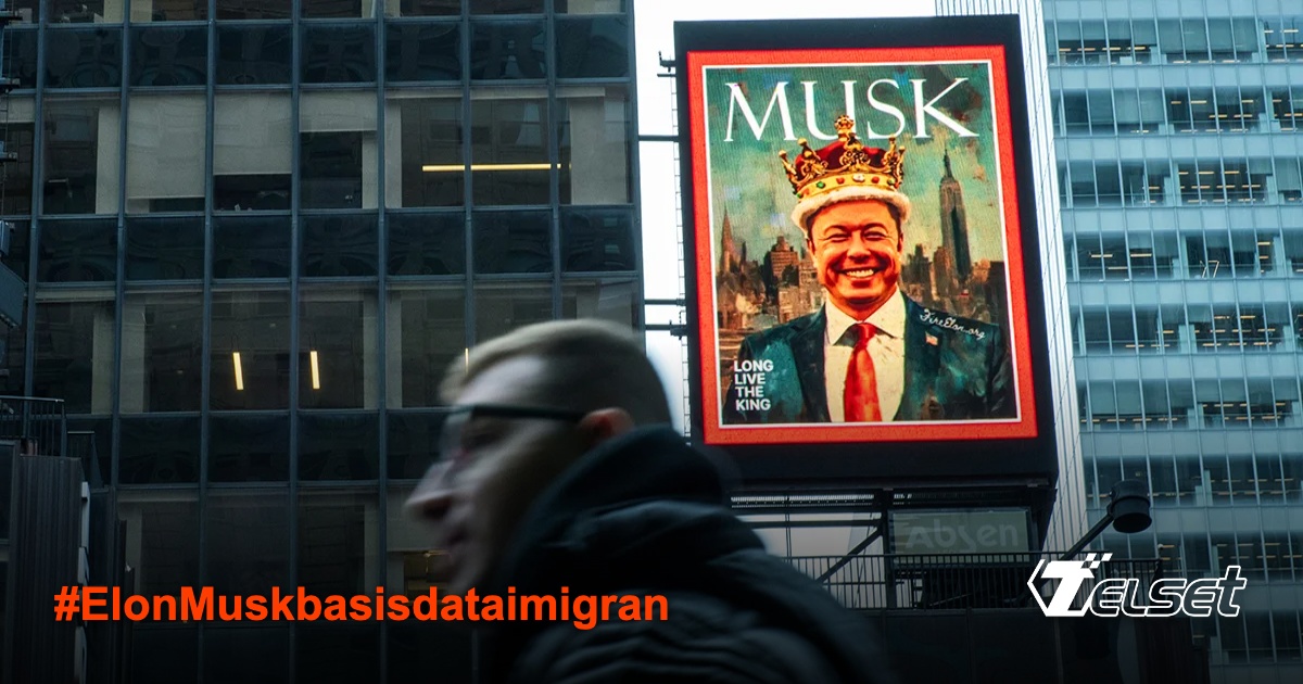 Elon Musk dan Peter Thiel dalam rapat di Gedung Putih