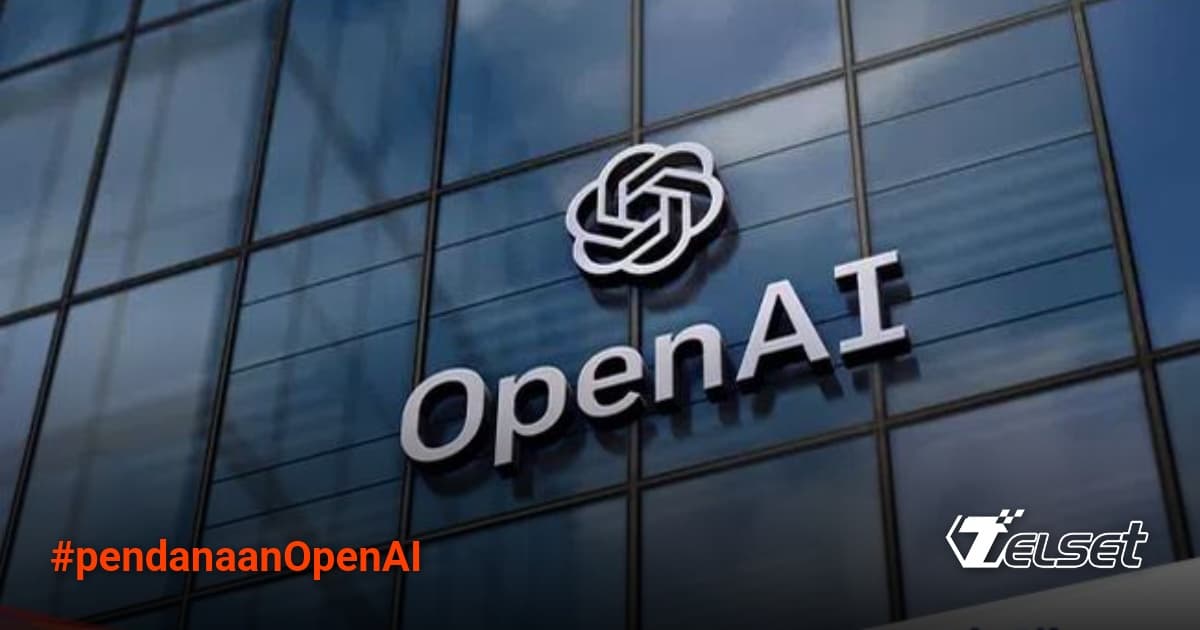 Ilustrasi grafik pertumbuhan valuasi OpenAI mencapai USD 300 miliar