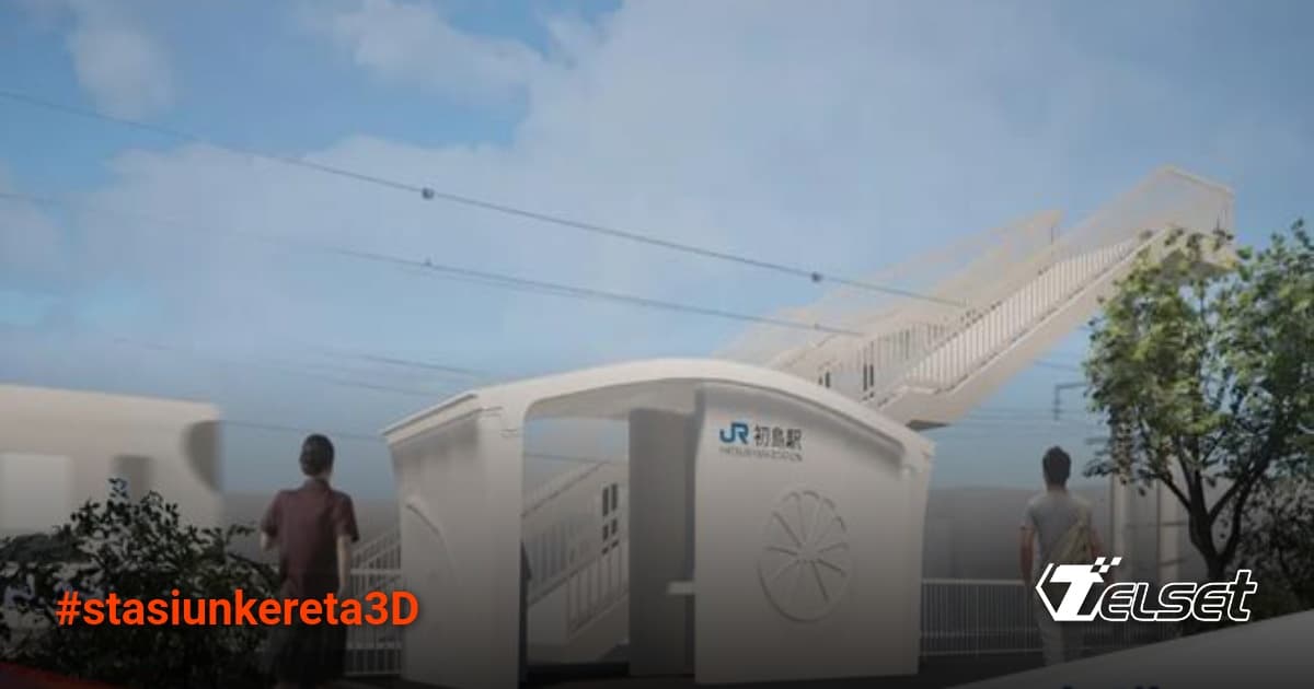 Stasiun kereta cetak 3D pertama di dunia di Wakayama, Jepang