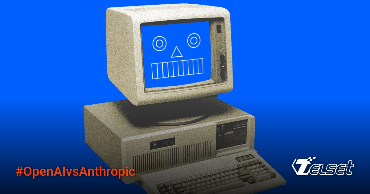 Ilustrasi persaingan OpenAI dan Anthropic di lingkungan kampus universitas