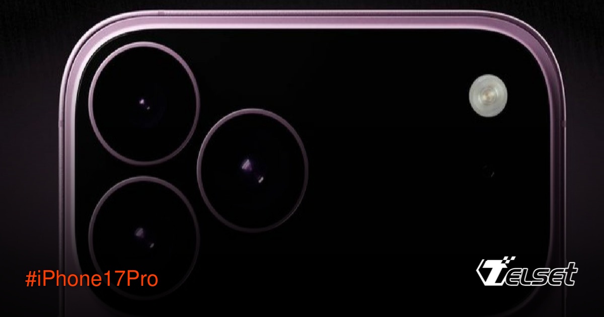 Render tidak akurat iPhone 17 Pro dengan bilah kamera belakang dua warna