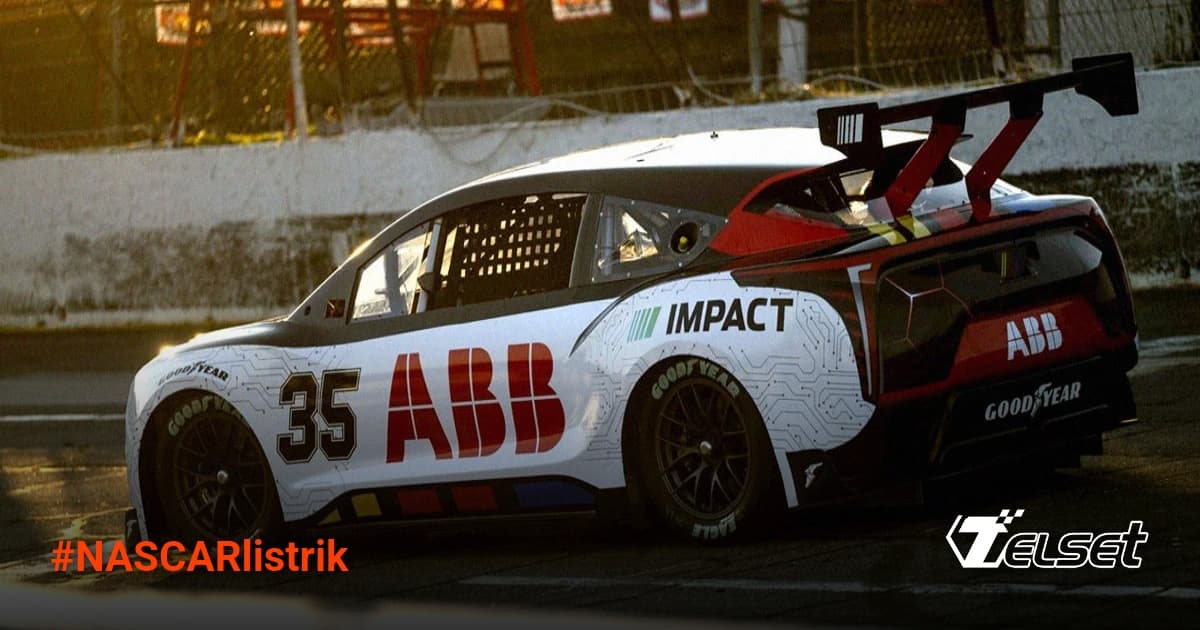 Prototipe mobil balap NASCAR listrik hasil kolaborasi ABB dan produsen otomotif
