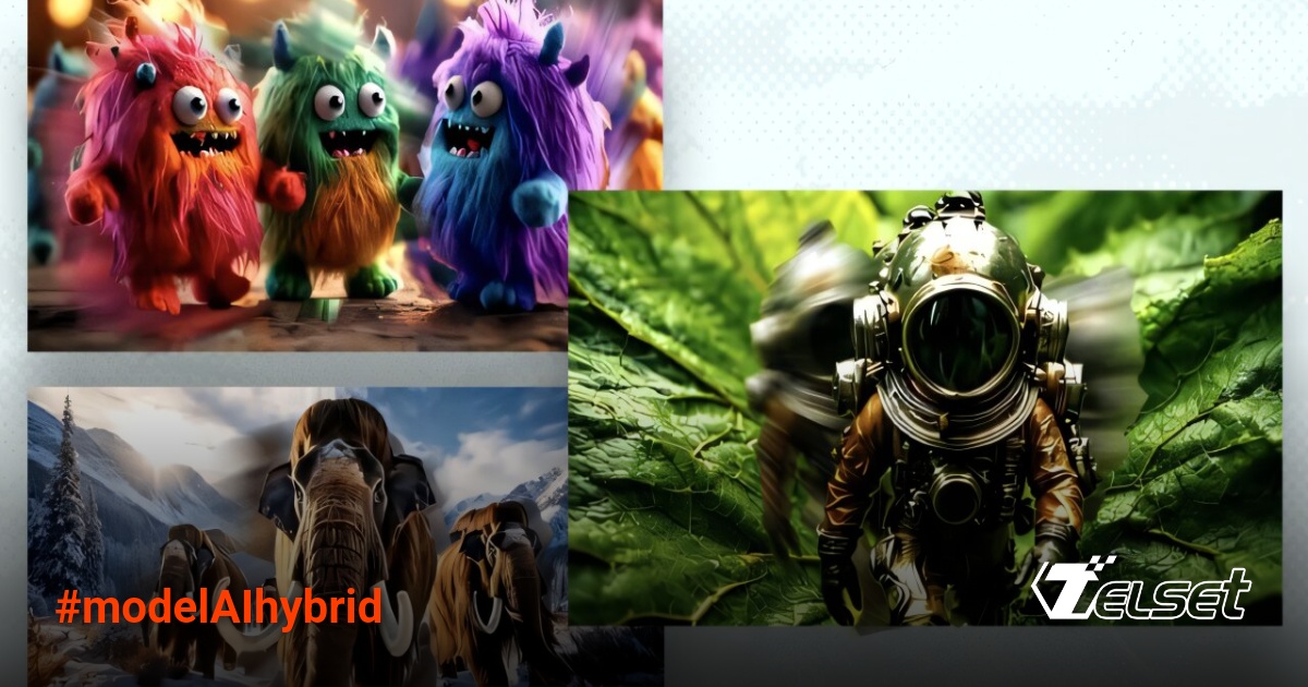 Ilustrasi model AI hybrid CausVid menghasilkan video berkualitas tinggi