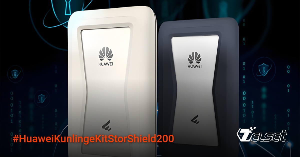 Huawei Kunling eKitStor Shield 200 SSD portabel dalam warna Starlight Silver dan Dimming Gold