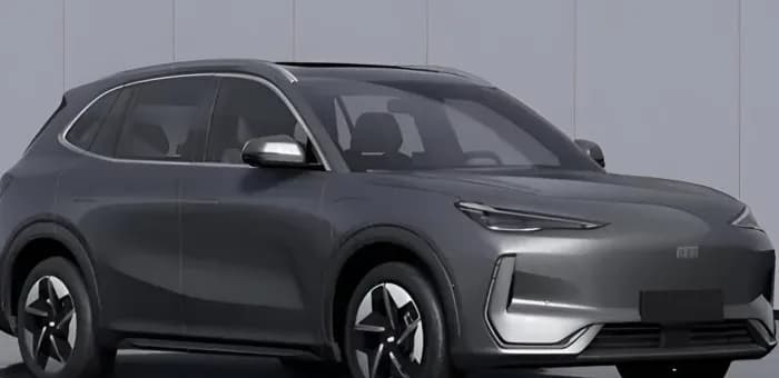 Geely Galaxy E5 EX5 SUV listrik dengan desain modern dan lampu LED slim
