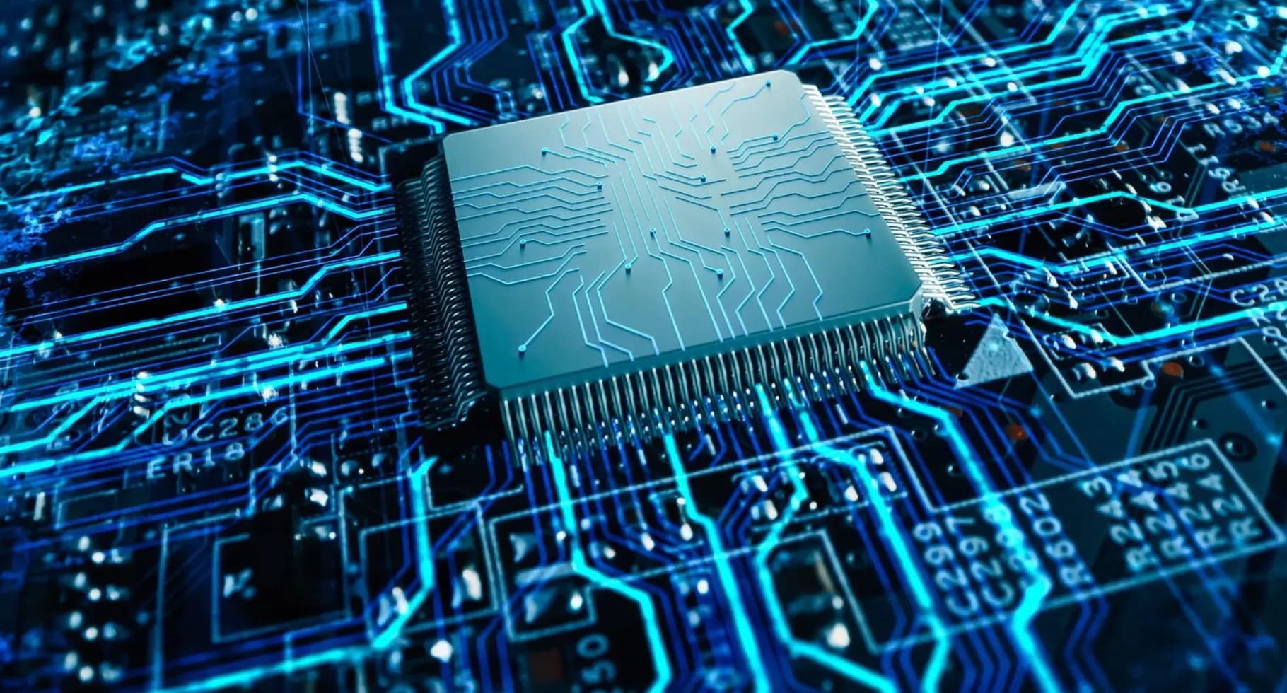 Ilustrasi prosesor Hygon C86-5G buatan China dengan 128 core